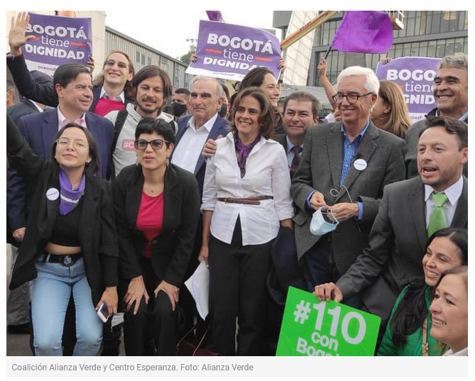 Noticia en W Radio: Asi quedo la lista al Senado por la Coalicion Alianza Verde y Centro Esperanza